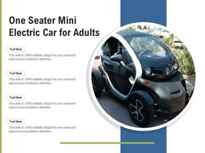 One seater mini electric car for adults