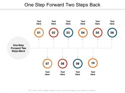 One step forward two steps back ppt powerpoint presentation icon samples cpb
