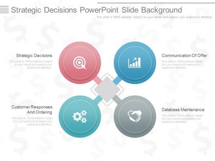One strategic decisions powerpoint slide background