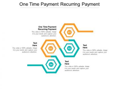 One time payment recurring payment ppt powerpoint presentation styles examples cpb