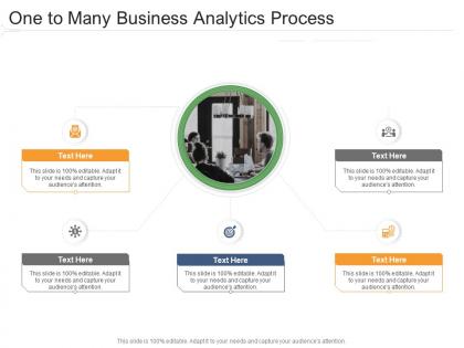 One to many business analytics process infographic template