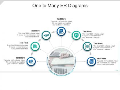 One to many er diagrams infographic template