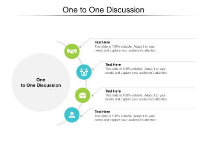 One to one discussion ppt powerpoint presentation infographic template guidelines cpb