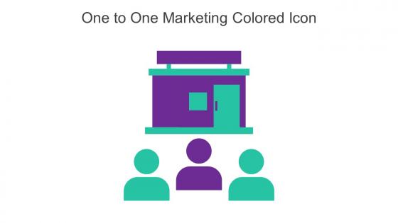 One To One Marketing Colored Icon In Powerpoint Pptx Png And Editable Eps Format