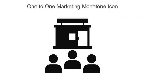 One To One Marketing Monotone Icon In Powerpoint Pptx Png And Editable Eps Format