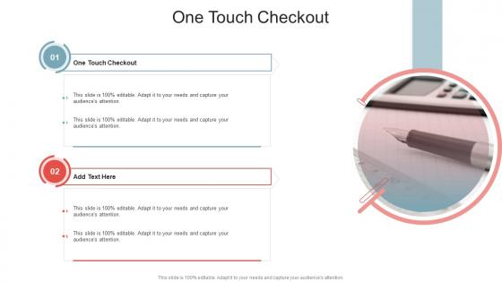 One Touch Checkout In Powerpoint And Google Slides Cpb