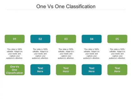 One vs one classification ppt powerpoint presentation example 2015 cpb