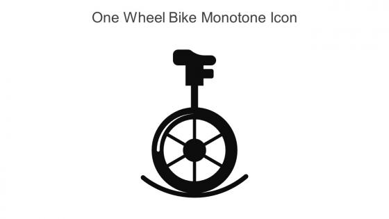 One Wheel Bike Monotone Icon In Powerpoint Pptx Png And Editable Eps Format