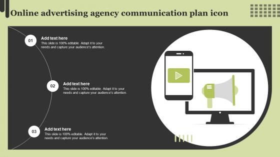 Online Advertising Agency Communication Plan Icon