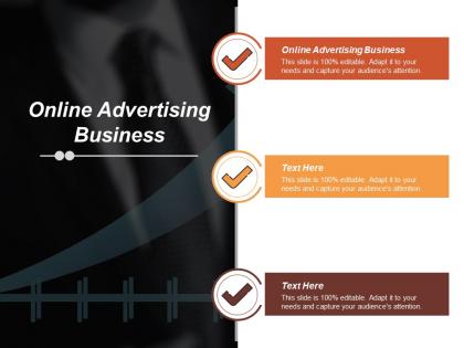 Online advertising business ppt powerpoint presentation gallery background cpb