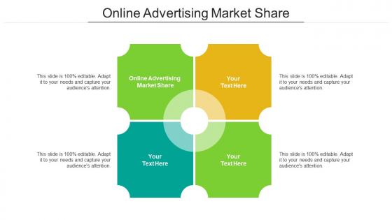 Online advertising market share ppt powerpoint presentation infographics grid cpb