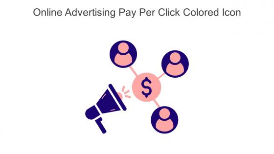 Online Advertising Pay Per Click Colored Icon In Powerpoint Pptx Png And Editable Eps Format