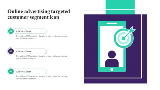 Online Advertising Targeted Customer Segment Icon