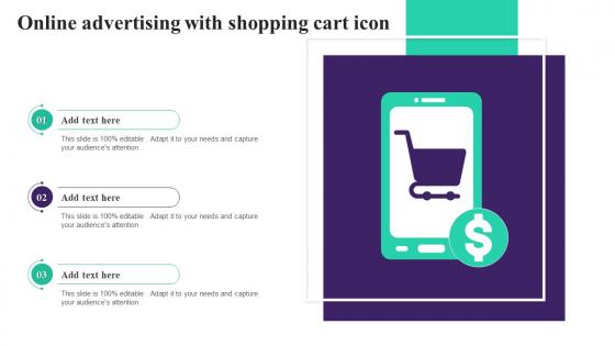 Online Advertising With Shopping Cart Icon