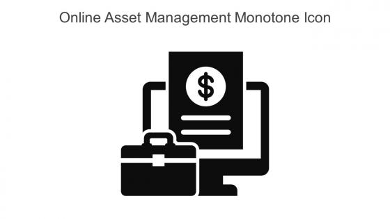 Online Asset Management Monotone Icon In Powerpoint Pptx Png And Editable Eps Format