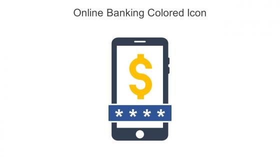 Online Banking Colored Icon In Powerpoint Pptx Png And Editable Eps Format