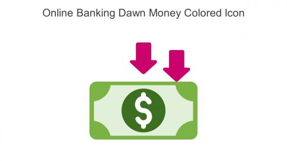 Online Banking Dawn Money Colored Icon In Powerpoint Pptx Png And Editable Eps Format