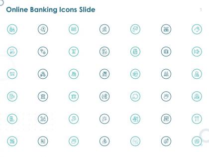 Online banking icons slide ppt powerpoint presentation summary inspiration