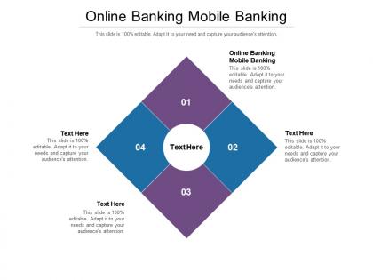 Online banking mobile banking ppt powerpoint summary design inspiration cpb