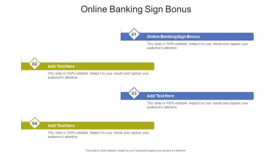 Online Banking Sign Bonus In Powerpoint And Google Slides Cpb