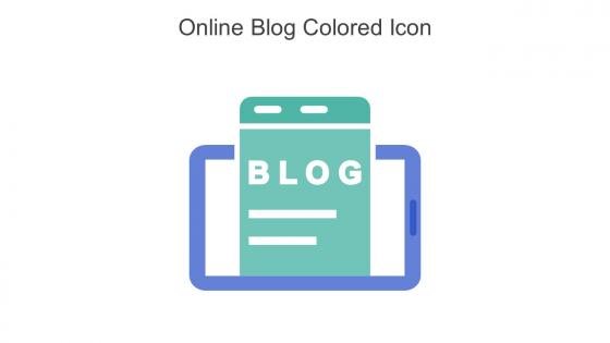 Online Blog Colored Icon In Powerpoint Pptx Png And Editable Eps Format