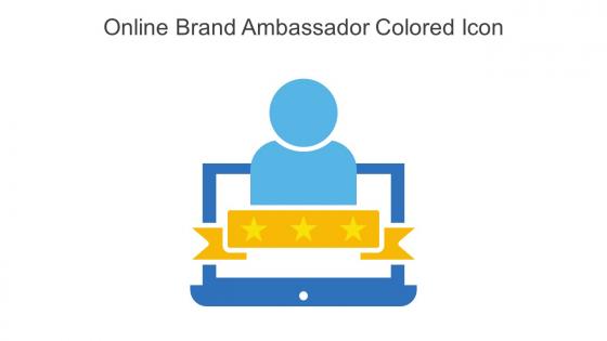 Online Brand Ambassador Colored Icon In Powerpoint Pptx Png And Editable Eps Format