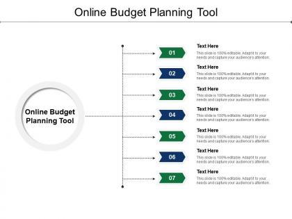 Online budget planning tool ppt powerpoint presentation summary layout cpb