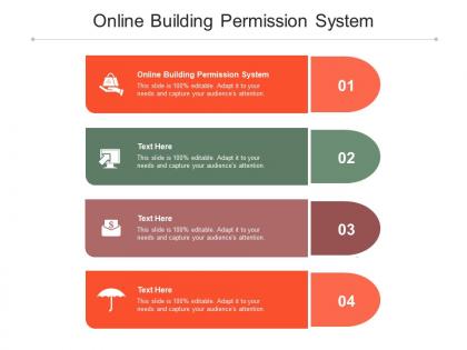Online building permission system ppt powerpoint presentation slides guide cpb