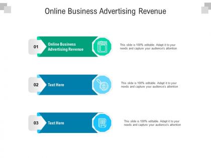 Online business advertising revenue ppt powerpoint presentation infographic template display cpb