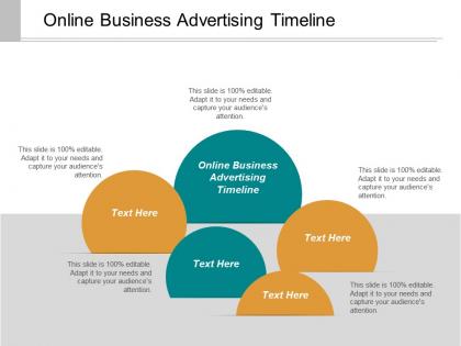 Online business advertising timeline ppt powerpoint presentation inspiration grid cpb