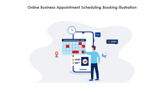Online Business Appointment Scheduling Booking Illustration