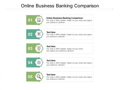 Online business banking comparison ppt powerpoint presentation file gridlines cpb