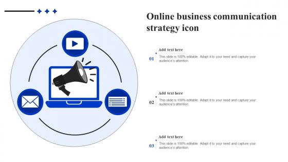 Online Business Communication Strategy Icon