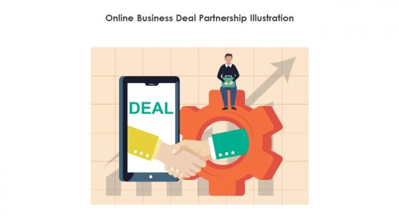Online Business Deal Partnership Illustration