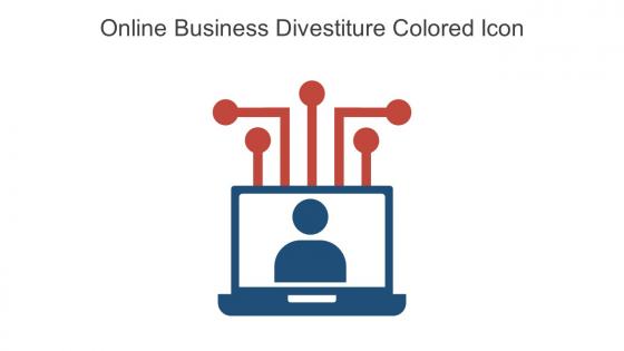 Online Business Divestiture Colored Icon In Powerpoint Pptx Png And Editable Eps Format
