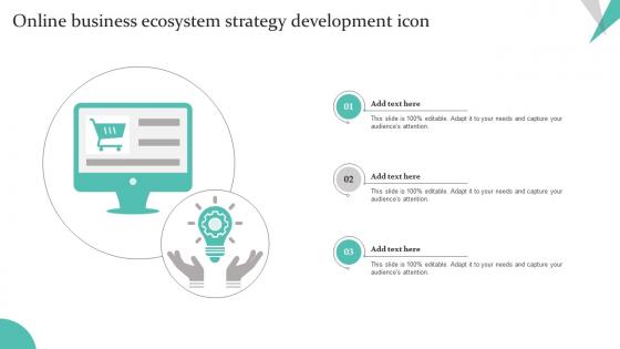 Online Business Ecosystem Strategy Development Icon