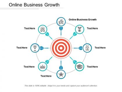 Online business growth ppt powerpoint presentation icon portfolio cpb