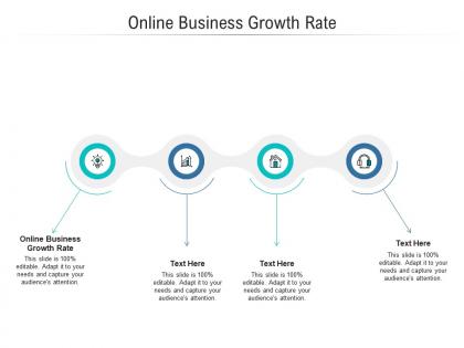 Online business growth rate ppt powerpoint presentation ideas pictures cpb