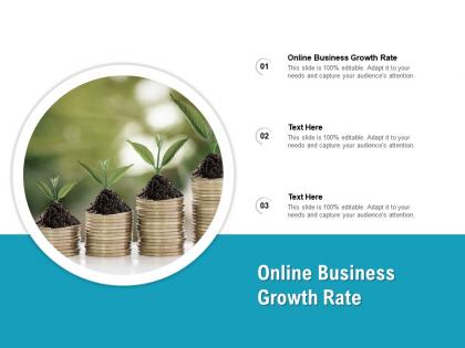 Online business growth rate ppt powerpoint presentation inspiration deck cpb