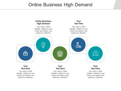 Online business high demand ppt powerpoint presentation file infographics cpb