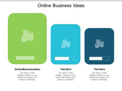 Online business ideas ppt powerpoint presentation infographic template vector cpb