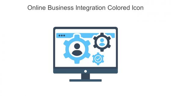 Online Business Integration Colored Icon In Powerpoint Pptx Png And Editable Eps Format