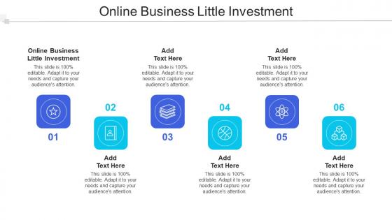 Online Business Little Investment Ppt Powerpoint Presentation Layouts File Formats Cpb