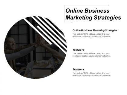 Online business marketing strategies ppt powerpoint presentation gallery introduction cpb