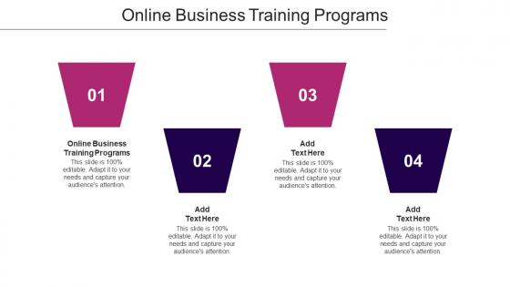 Online Business Training Programs Ppt Powerpoint Presentation Portfolio Cpb
