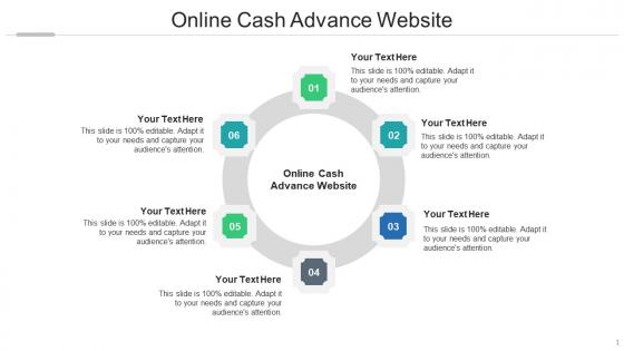 Online cash advance website ppt powerpoint presentation gallery mockup cpb