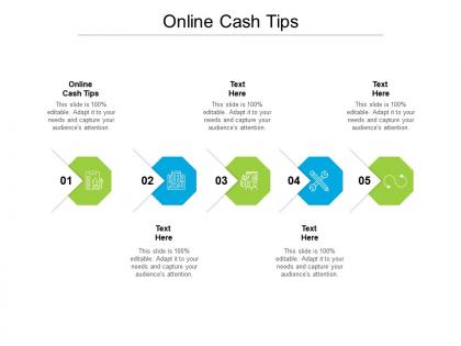 Online cash tips ppt powerpoint presentation infographic template slide download cpb