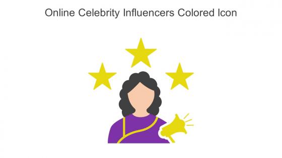 Online Celebrity Influencers Colored Icon In Powerpoint Pptx Png And Editable Eps Format