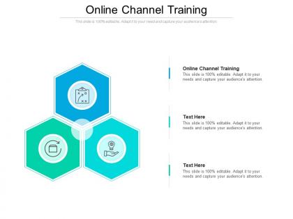 Online channel training ppt powerpoint presentation gallery portfolio cpb