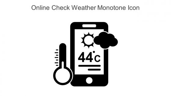 Online Check Weather Monotone Icon In Powerpoint Pptx Png And Editable Eps Format